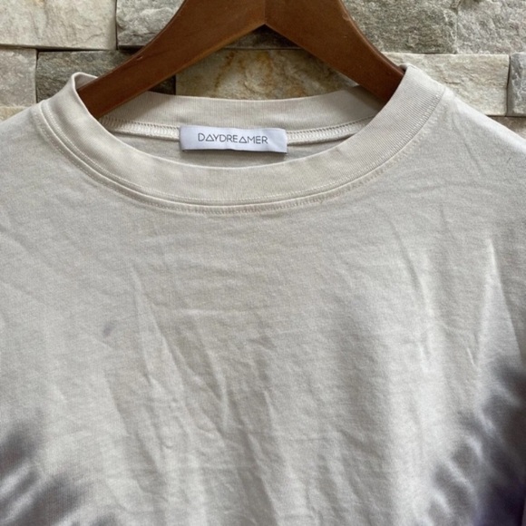 Daydreamer  Tie Dye Long Sleeve Crop Tee in Dusty Rose size XS FLAWED. - Picture 5 of 8